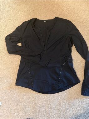 Lululemon Breathable Long-Sleeve Women's Zip-Front Active Top